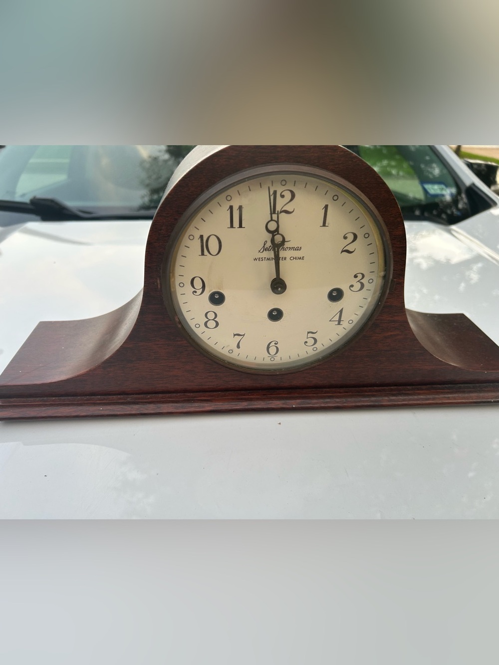 Vtg. Seth Thomas Woodbury Clock-  1302A 1979